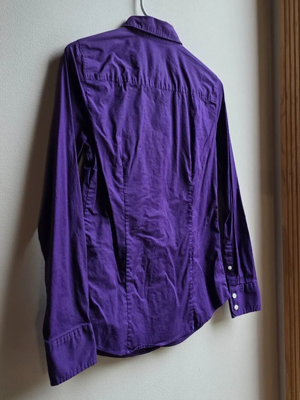 J. Crew Deep Purple Button Down Shirt Size Small